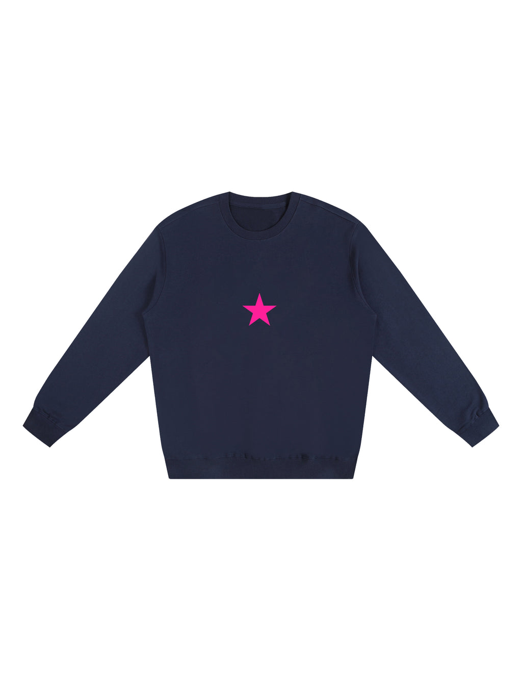 Navy Pink Star Sweatshirt