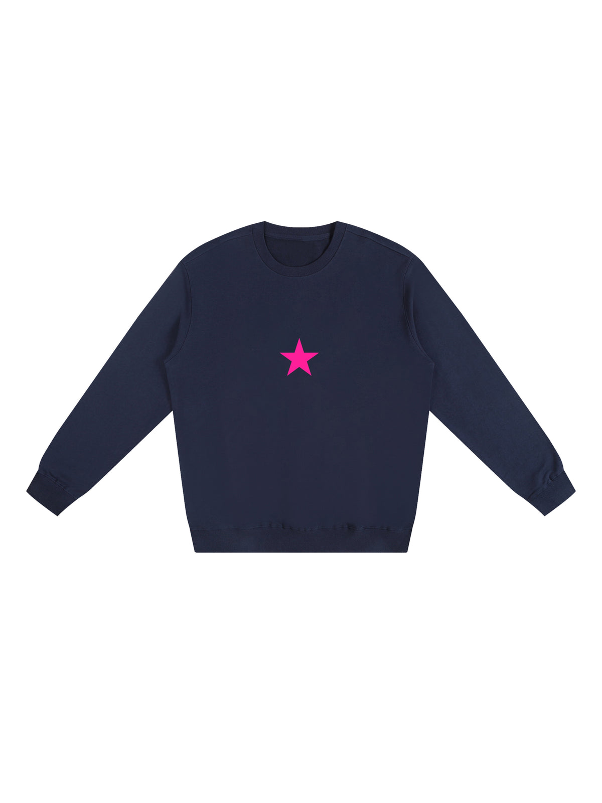 Navy Pink Star Sweatshirt