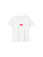 Coral Star Baby Tee