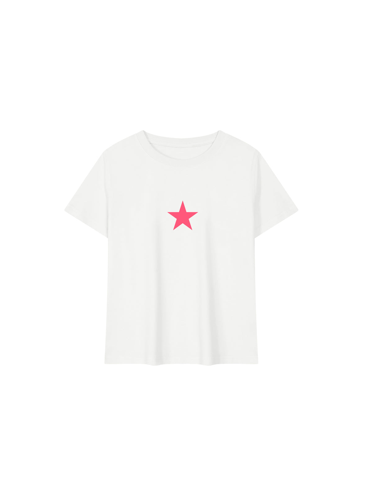 Coral Star Baby Tee